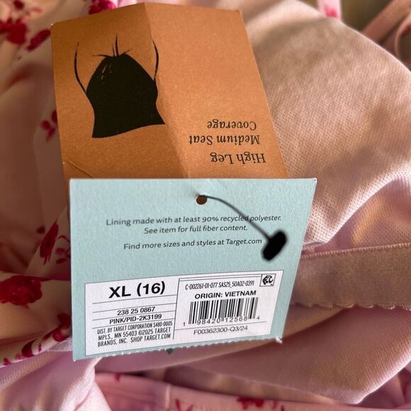 Shade & Shore Women's Halter Shirred Plunge Neck Medium Coverage One Piece Swims - Picture 8 of 11